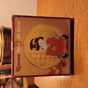 Vintage Geisha Plate